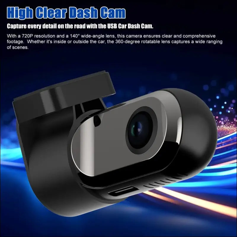 USB Car Dash Cam Car Camera Android Navigation DVR Dashboard Camera 360 Degree Rotation Car Video Recorder with ADAS Supported System 140° Wide Angle Support Night Vision Loop...