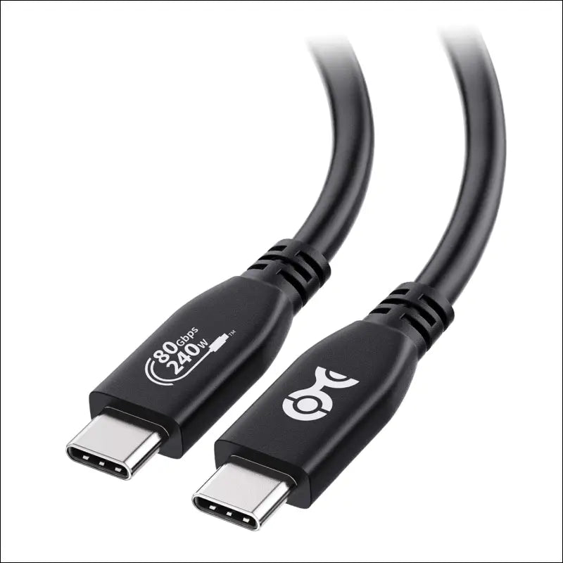 [USB-IF Certified]  80Gbps USB4 Cable - 1.2M, USB 4 Cable Supports [8K@120Hz / 4K@480Hz Video, 240W Charging, 80Gbps Data Transfer], Compatible with Thunderbolt 5/4, Macbook, Black