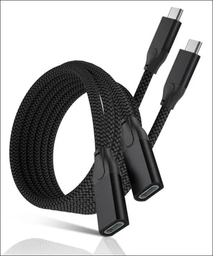 USB Type C Extension Cable 1M 2Pack,Usbc 3.1 Gen 2 10Gbps 100W Female to USBC Male Adapter,Thunderbolt 3 Extender Cord for Mac Macbook Pro Ipad Air