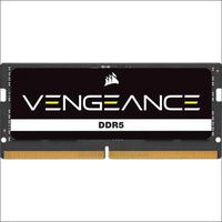 CORSAIR Vengeance DDR5 SODIMM 32GB (1x32GB) DDR5 5200MHz C44 Compatible with Nearly Any Intel and AMD System, Easy Installation, Faster Load Times, XMP 3.0 - Black...