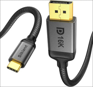 VESA Certified USB C to Displayport 2.1 Cable 80Gbps,[16K@30Hz 8K@120Hz 4K@240Hz]Display Port to USB C, Thunderbolt 5/4 to Displayport Compatible