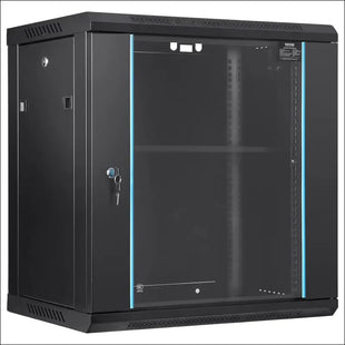 VEVOR Wall Mount Network Server Cabinet, 393.7 mm Deep, Server Rack Cabinet Enclosure, 90.72 kg Max. Ground-Mounted Load Capacity, with Locking Glass