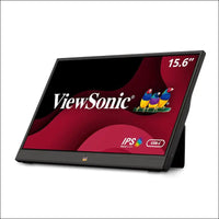 ViewSonic VA1655 15.6 Inch FHD 1080p IPS Portable Monitor with Mobile Tilt Ergonomics 250nits USB-C Mini HDMI