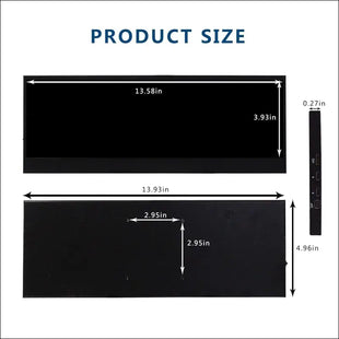 VSDISPLAY Portable Touch Monitor,14 inch 3840x1100 4K IPS Stretched Bar Display,Type C mini DP Video input,Dual Speakers, for DIY PC Case,Music Studio Screen,Advertising Panel