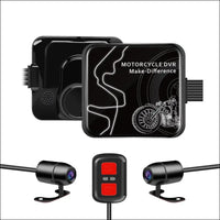 VSYSTO Motorcycle Dash Cam 1080P Dual Lens Video Camera, No Screen Motorbike Camera Front and Rear 130° Wide Angle Action Camera with WiFi Wired Control WDR Max 256GB