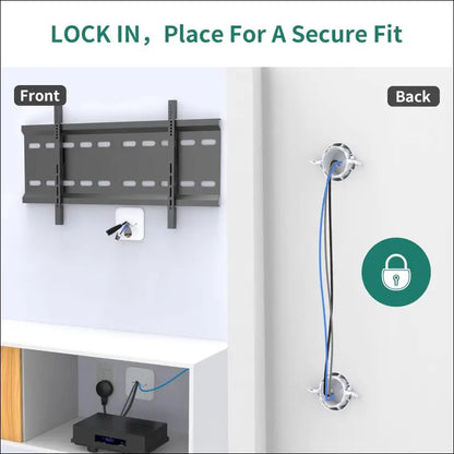 Wall Mount TV Cord Hider Kit