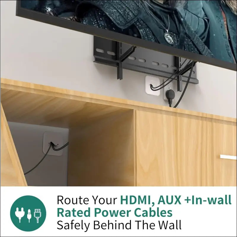 Wall Mount TV Cord Hider Kit