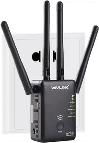 WAVLINK AC1200 Dual Band WiFi Extender/Repeater/Access Point/Router with Gigabit Ethernet Port & 4 High Gain Antennas
