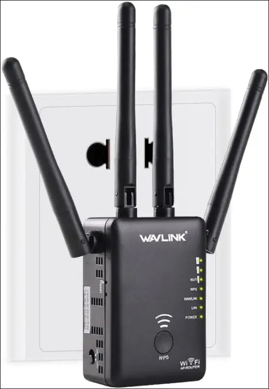 WAVLINK AC1200 Dual Band WiFi Extender/Repeater/Access Point/Router with Gigabit Ethernet Port & 4 High Gain Antennas