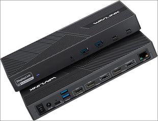 WAVLINK Dual 2K Docking Station(15-in-1) USB 3.0/USB C Universal Laptop Dock Dual Display Monitors with 2xHDMI