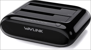 WAVLINK Dual Bay Hard Drive Docking Station - USB 3.0 to SATA I/II/III for 2.5" & 3.5" HDD/SSD with Fixed Bezel, Supports Offline Clone/Duplicator