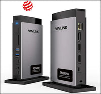 WAVLINK Laptop Docking Station 3 Monitors 11 in 1 USB C Docking Station with PD3.1 140W Charging 8K HDMI + Dual 8K