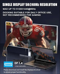 WAVLINK USB 3.0 and USB-C Dual 4K Display Universal Laptop Docking Station with DisplayPort and HDMI Docking Staion