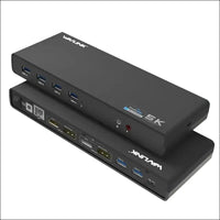 WAVLINK USB 3.0 and USB-C Dual 4K Display Universal Laptop Docking Station with DisplayPort and HDMI Docking Staion