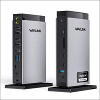 WAVLINK USB C Docking Station with 3 HDMI 15 in 1 Laptop Dock Triple Monitor 4K + Dual 2K 100W Charging for M1 M2 M3