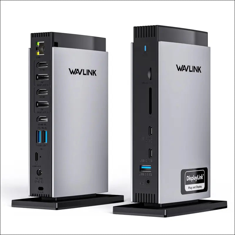 WAVLINK USB C Docking Station with 3 HDMI 15 in 1 Laptop Dock Triple Monitor 4K + Dual 2K 100W Charging for M1 M2 M3