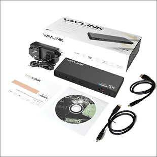 WAVLINK USB C Universal Laptop Docking Station Dual 4K@60Hz Display & 5K Single Video Display for Laptop and PCs