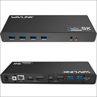 WAVLINK USB C Universal Laptop Docking Station Dual 4K@60Hz Display & 5K Single Video Display for Laptop and PCs