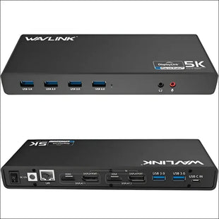 WAVLINK USB C Universal Laptop Docking Station, Dual 4K@60Hz Display