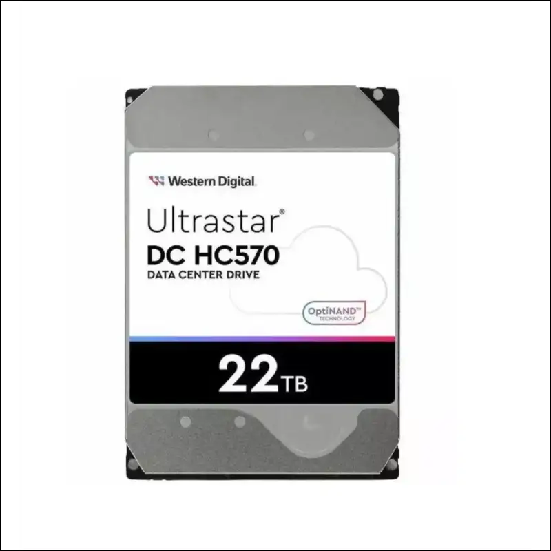 WD 22TB Ultrastar Enterprise 3.5" Hard Drive, SAS, 7200RPM, 512MB Cache
