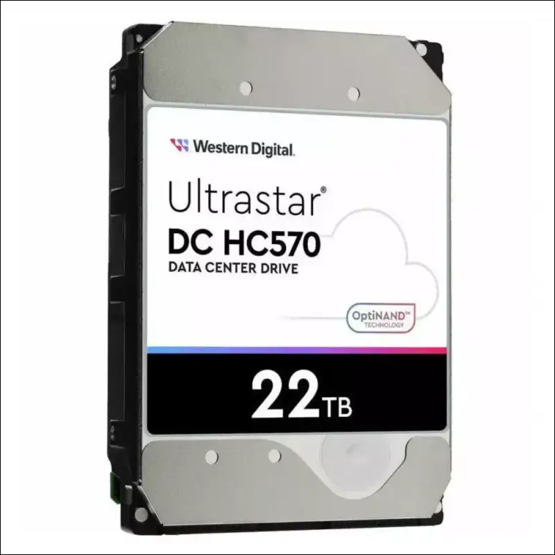 WD 22TB Ultrastar Enterprise 3.5" Hard Drive, SAS, 7200RPM, 512MB Cache