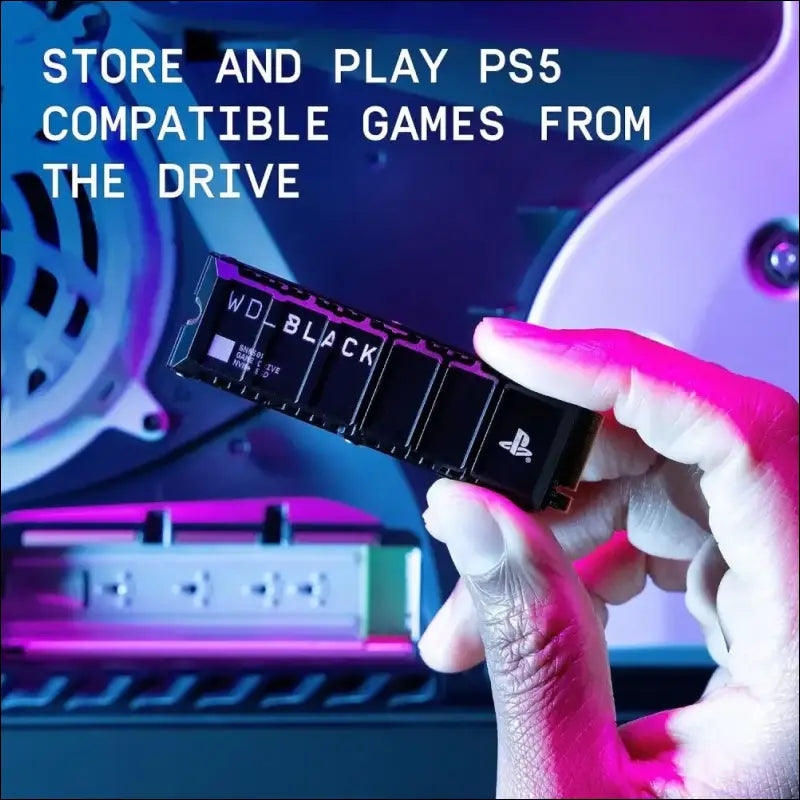 WD_BLACK 1TB SN850P NVMe M.2 SSD Officially Licensed Storage Expansion for PS5 Consoles, up to 7,300MB/s, with heatsink - WDBBYV0010BNC-WRSN