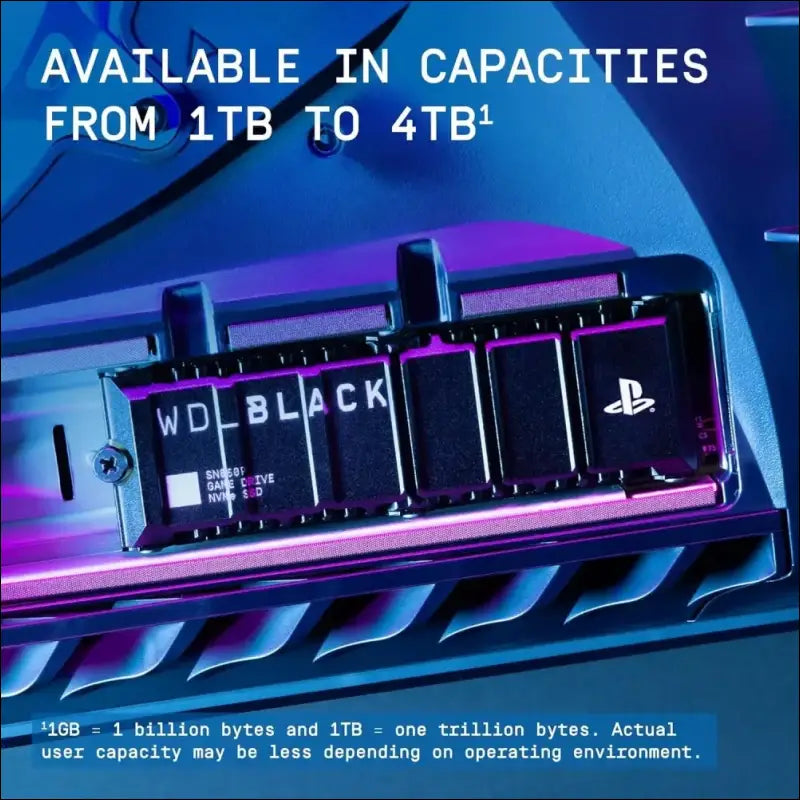 WD_BLACK 1TB SN850P NVMe M.2 SSD Officially Licensed Storage Expansion for PS5 Consoles, up to 7,300MB/s, with heatsink - WDBBYV0010BNC-WRSN