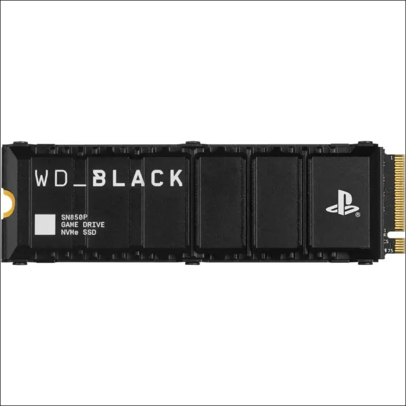 WD_BLACK 1TB SN850P NVMe M.2 SSD Officially Licensed Storage Expansion for PS5 Consoles, up to 7,300MB/s, with heatsink - WDBBYV0010BNC-WRSN