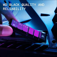 WD_BLACK 1TB SN850P NVMe M.2 SSD Officially Licensed Storage Expansion for PS5 Consoles, up to 7,300MB/s, with heatsink - WDBBYV0010BNC-WRSN