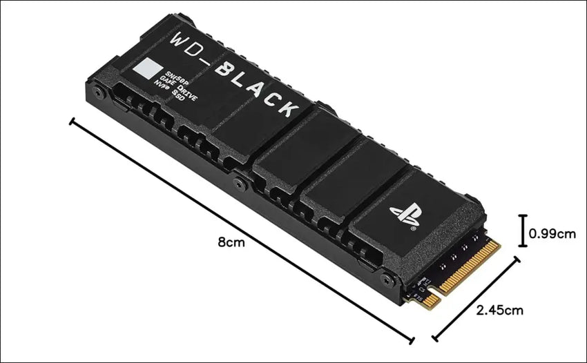WD_BLACK SN850P 4TB NVMe SSD Officially Licensed for PS5 Consoles (Internal Gaming SSD; Optimised Heatsink; PCIe Gen4 Technology, Up to 7300MB/s Read, M.2 2280)