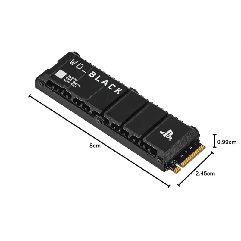 WD_BLACK SN850P 4TB NVMe SSD Officially Licensed for PS5 Consoles (Internal Gaming SSD; Optimised Heatsink; PCIe Gen4 Technology, Up to 7300MB/s Read, M.2 2280)