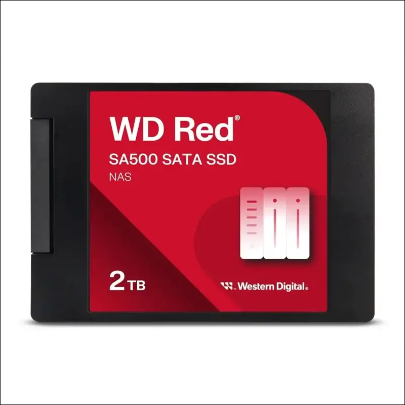 Western Digital 2TB WD Red SA500 NAS 3D NAND Internal SSD Solid State Drive - SATA III 6 Gb/s, 2.5"/7mm, Up to 560 MB/s - WDS200T2R0A