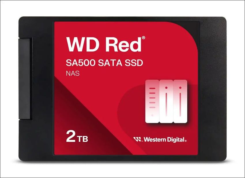 Western Digital 2TB WD Red SA500 NAS 3D NAND Internal SSD Solid State Drive - SATA III 6 Gb/s, 2.5"/7mm, Up to 560 MB/s - WDS200T2R0A