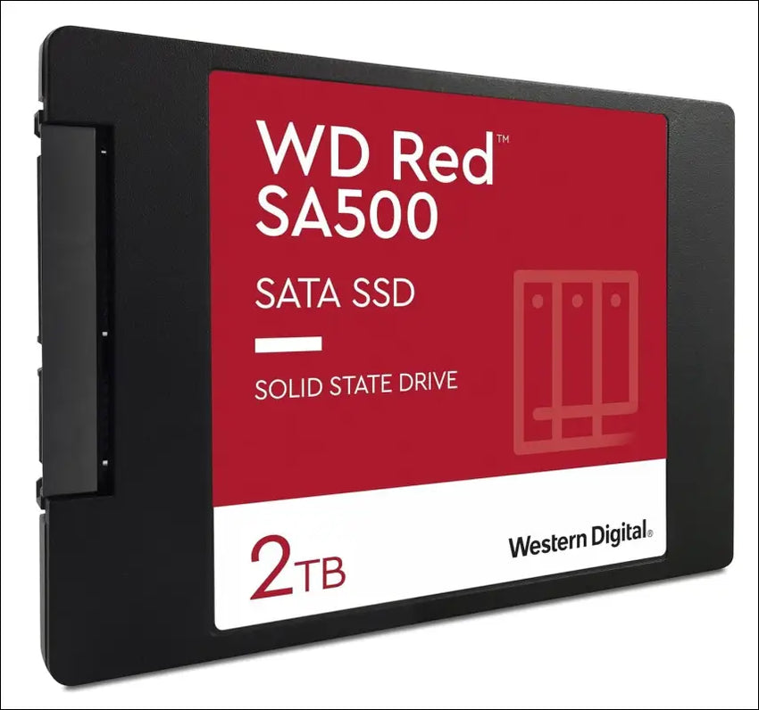 Western Digital 2TB WD Red SA500 NAS 3D NAND Internal SSD Solid State Drive - SATA III 6 Gb/s, 2.5"/7mm, Up to 560 MB/s - WDS200T2R0A