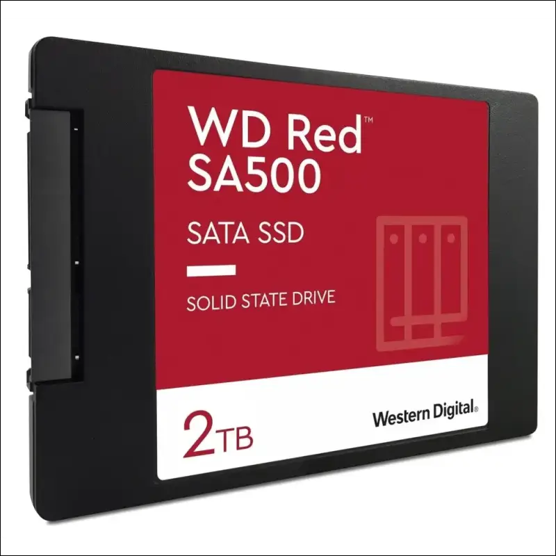 Western Digital 2TB WD Red SA500 NAS 3D NAND Internal SSD Solid State Drive - SATA III 6 Gb/s, 2.5"/7mm, Up to 560 MB/s - WDS200T2R0A