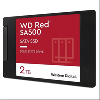 Western Digital 2TB WD Red SA500 NAS 3D NAND Internal SSD Solid State Drive - SATA III 6 Gb/s, 2.5"/7mm, Up to 560 MB/s - WDS200T2R0A