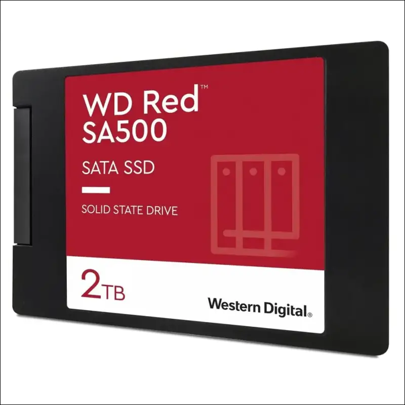 Western Digital 2TB WD Red SA500 NAS 3D NAND Internal SSD Solid State Drive - SATA III 6 Gb/s, 2.5"/7mm, Up to 560 MB/s - WDS200T2R0A