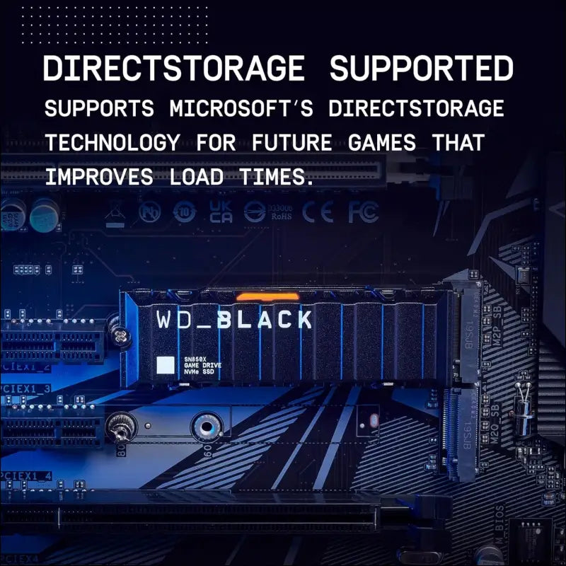 Western Digital Black SN850X NVMe, 1 TB, PCIE GEN4, M.2 Form Factor, 5 Year