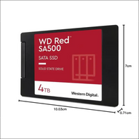 Western Digital SA500 2TB 2.5-inch SATA NAS SSD, Red