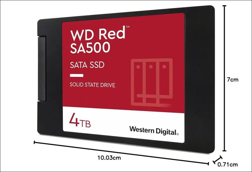 Western Digital SA500 2TB 2.5-inch SATA NAS SSD, Red