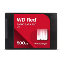 Western Digital SA500 2TB 2.5-inch SATA NAS SSD, Red