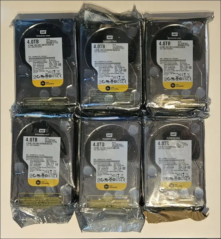 Western Digital SAS Hard Drive, Enterprise, 4Tb, 3.5", 32mb cache, unopened.