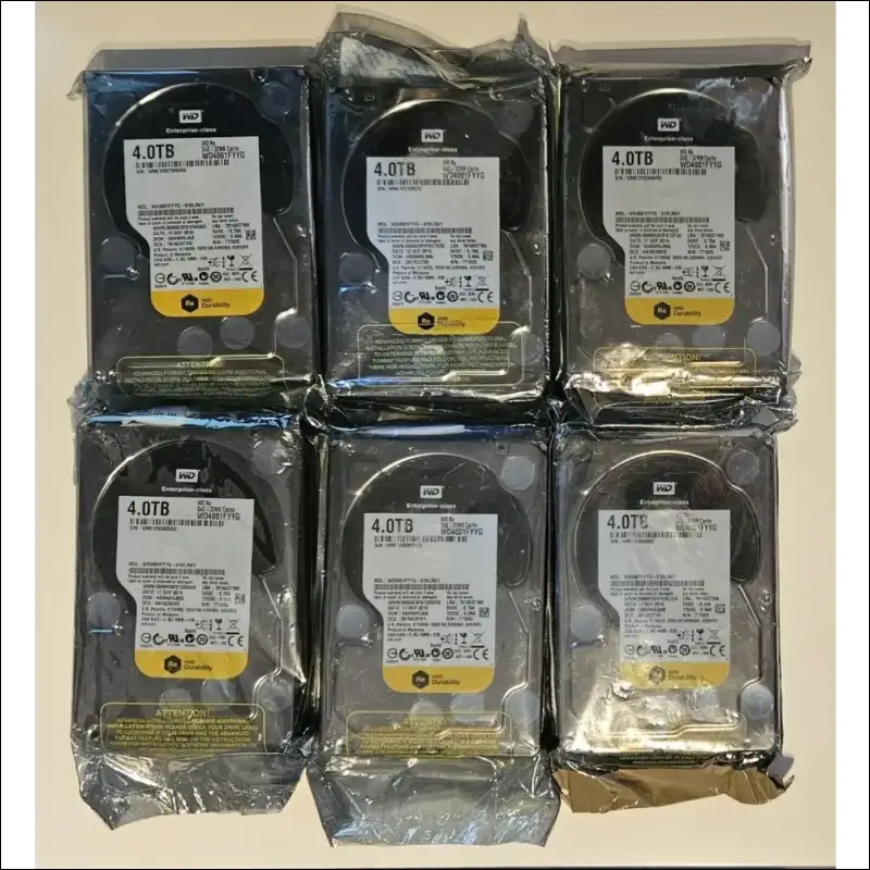 Western Digital SAS Hard Drive, Enterprise, 4Tb, 3.5", 32mb cache, unopened.