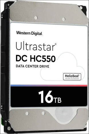 Western Digital WD 16TB HDD Ultrastar DC HC550 SATA 7200RPM 3.5" Enterprise Hard Drive - WUH721816ALE6L4 (Renewed)