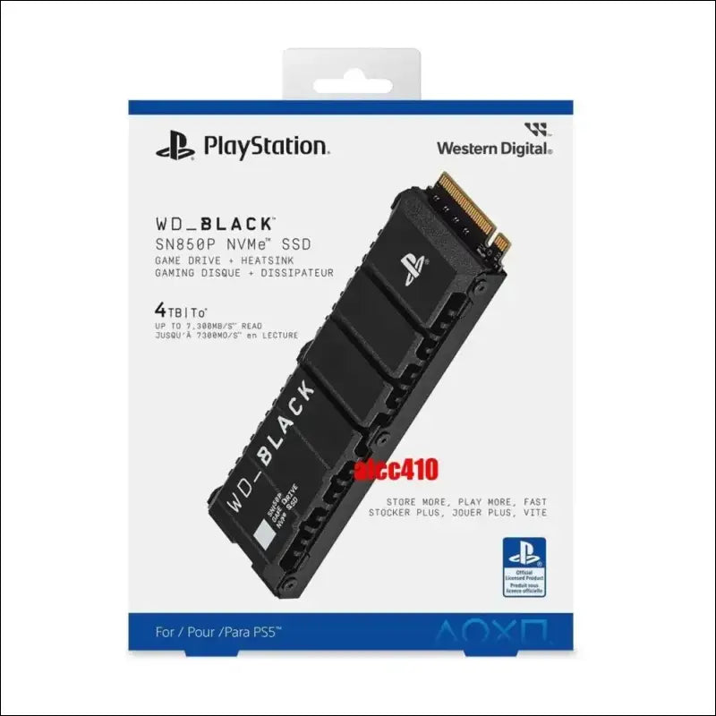 Western Digital WD BLACK SN850P 4TB NVMe SSD for PS5 M.2 2280 WDBBYV0040BNC