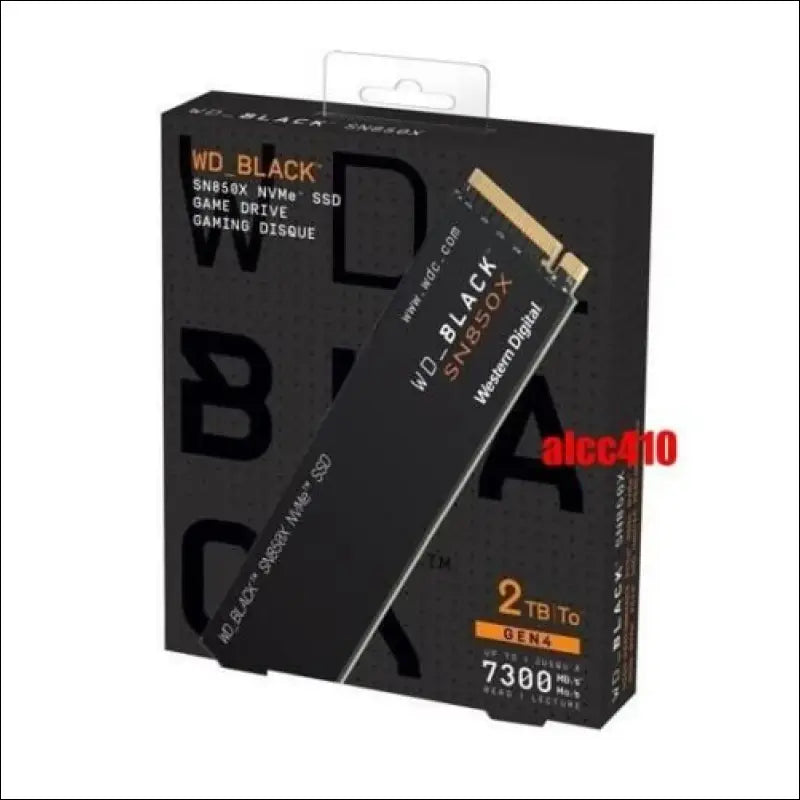 Western Digital WD BLACK SN850X 2TB PCIe Gen4 M.2 NVMe SSD WDS200T2X0E