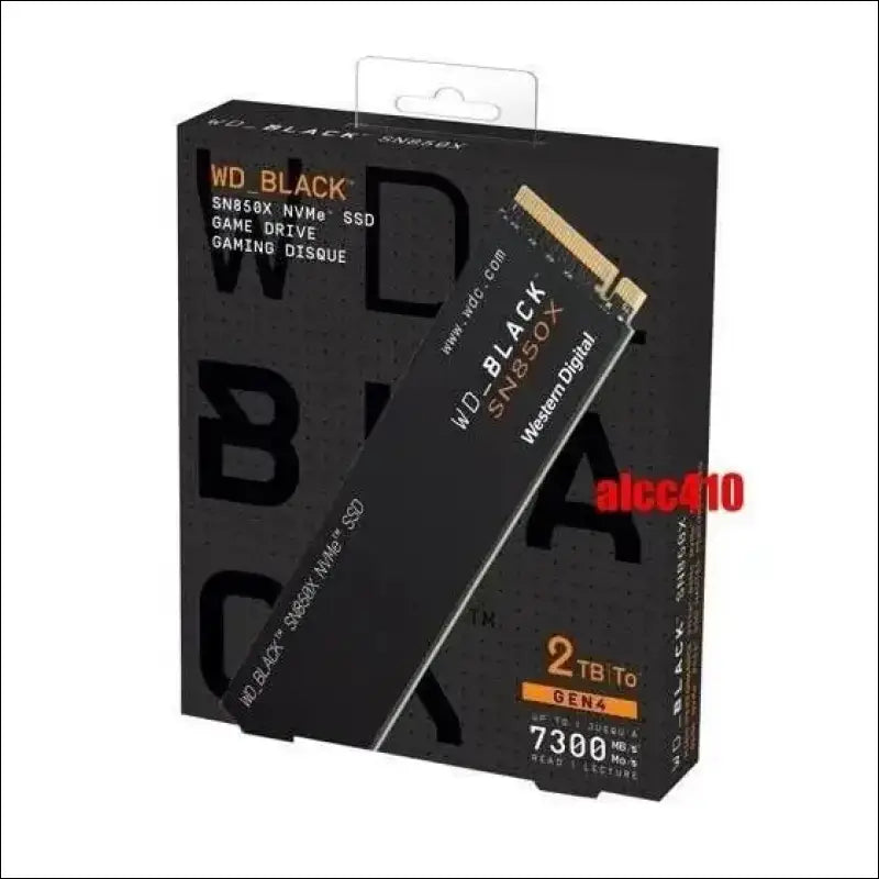 Western Digital WD BLACK SN850X 2TB PCIe Gen4 M.2 NVMe SSD WDS200T2X0E
