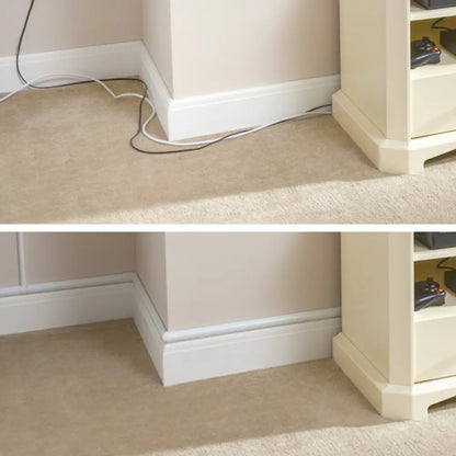 White Mini Trunking Kit, 4M Wire Hider