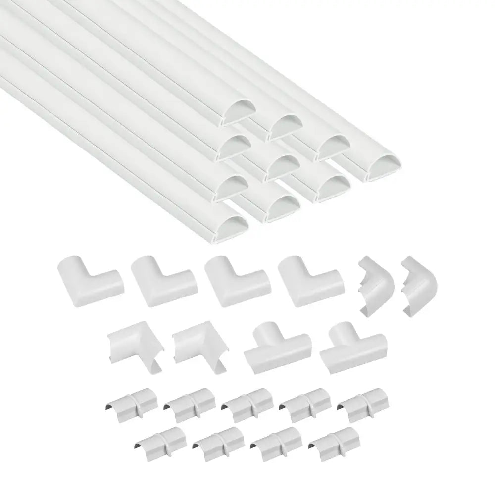 White Mini Trunking Kit, 4M Wire Hider