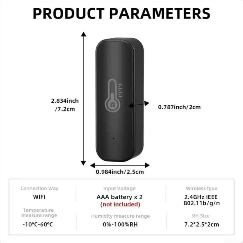 WiFi Hygrometer Thermometer Sensor Tuya for Zigbee WiFi Intelligent Temperature Humidity Sensor Monitor App Remote Control (for ZigBee)